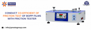 Conduct Co-Efficient Of Friction Test Of BOPP Films With Friction Tester